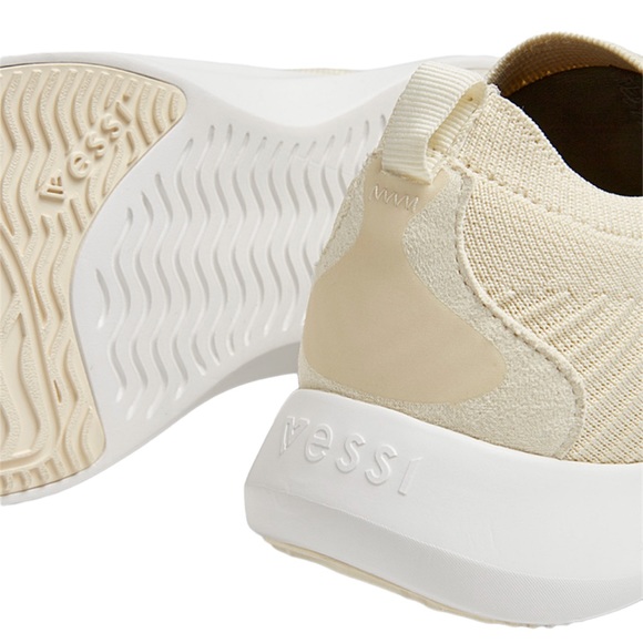 Vessi Linen Beige Everyday Move Waterproof Women’s Sneakers - Picture 4 of 14